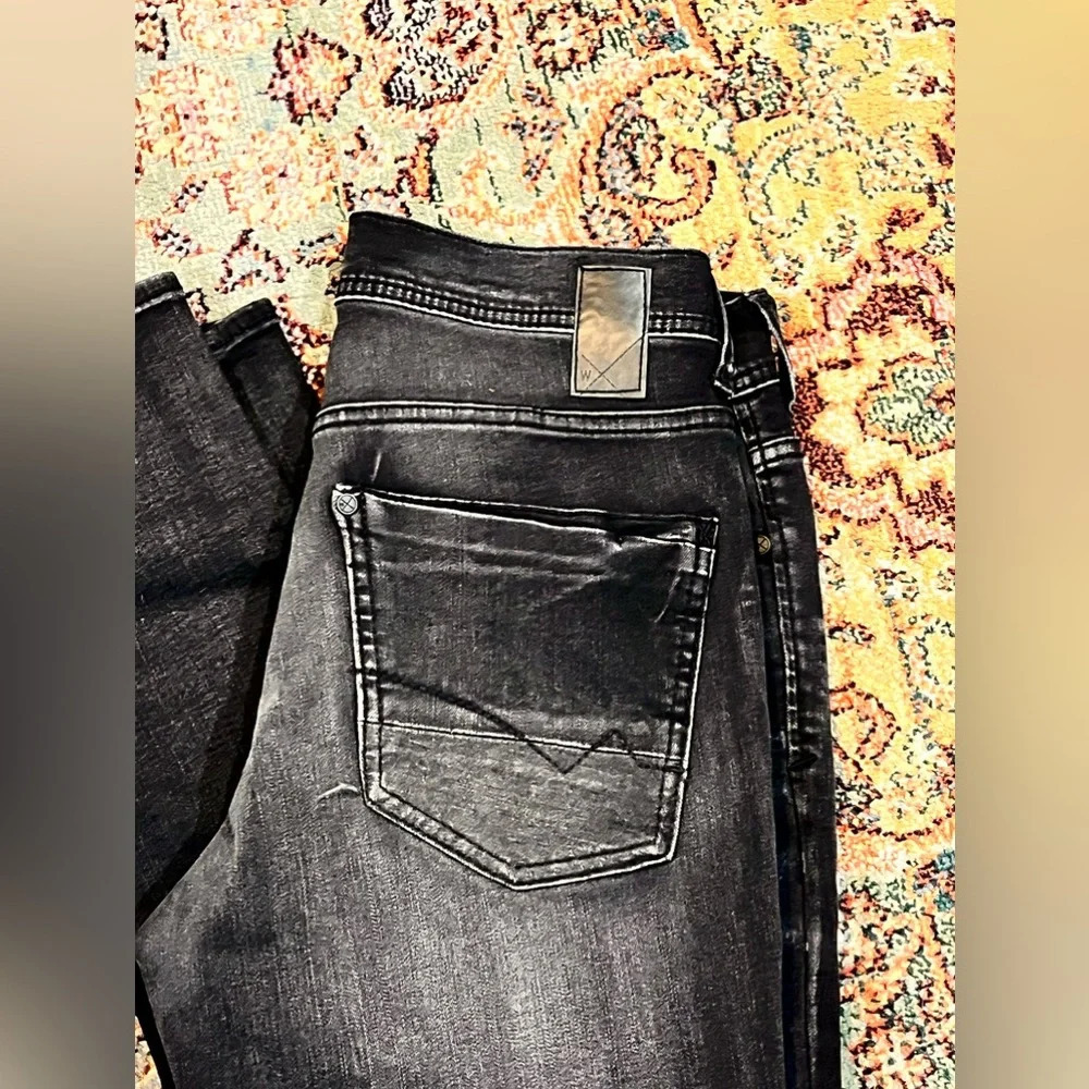 FINAL PRICE Men’s Departwest Black Skinny Jeans - Picture 7 of 8